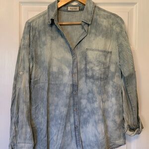 Striped Button-Up Shirt